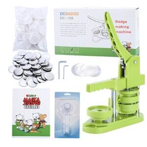 DCBadge Manual Press Badge Making Machine Kit with Accessories